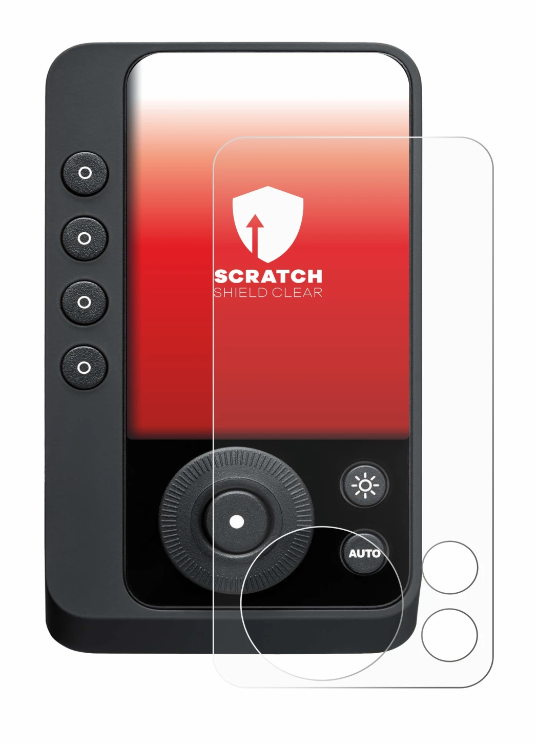 Image de l'appareil Profoto Connect Pro avec une grande variété de protections d'écran.