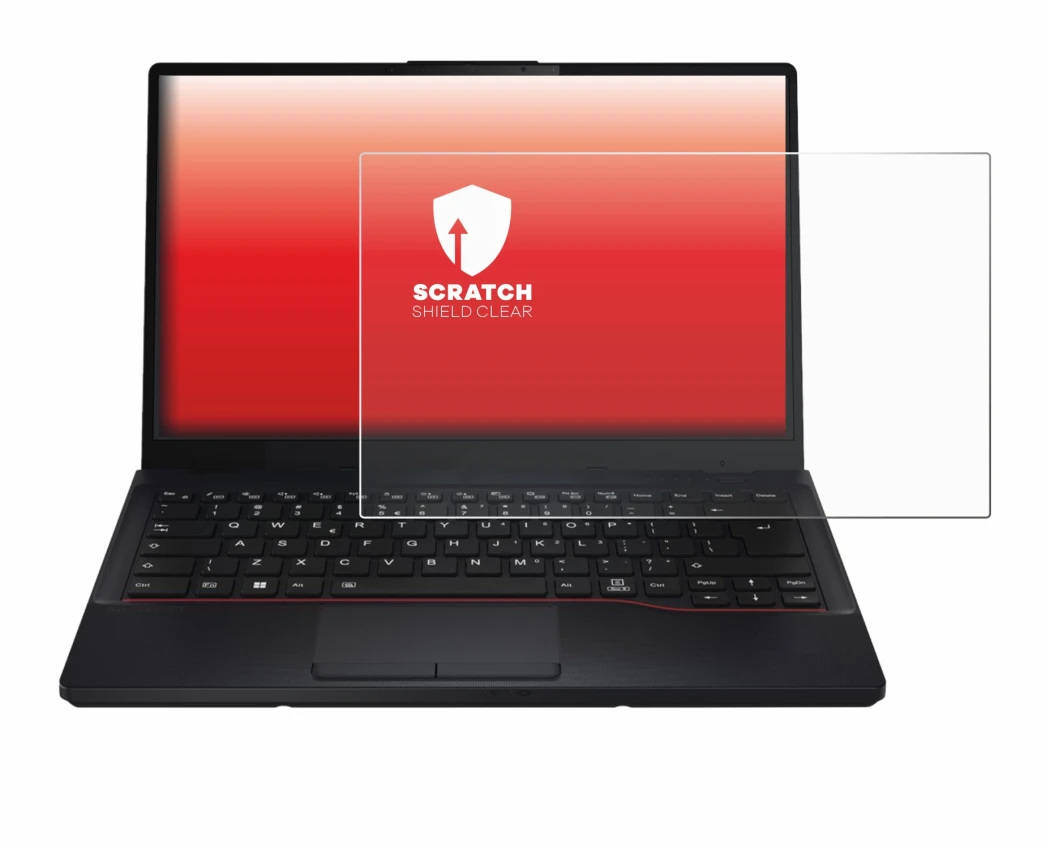 Image de l'appareil Fujitsu Lifebook E5412 avec une grande variété de protections d'écran.