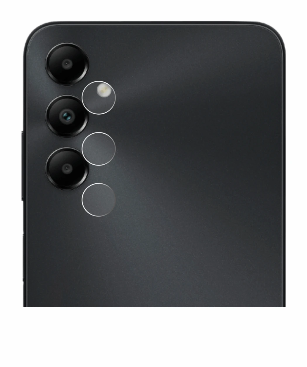 Image de l'appareil Samsung Galaxy A05s (Caméra UNIQUEMENT) avec une grande variété de protections d'écran.