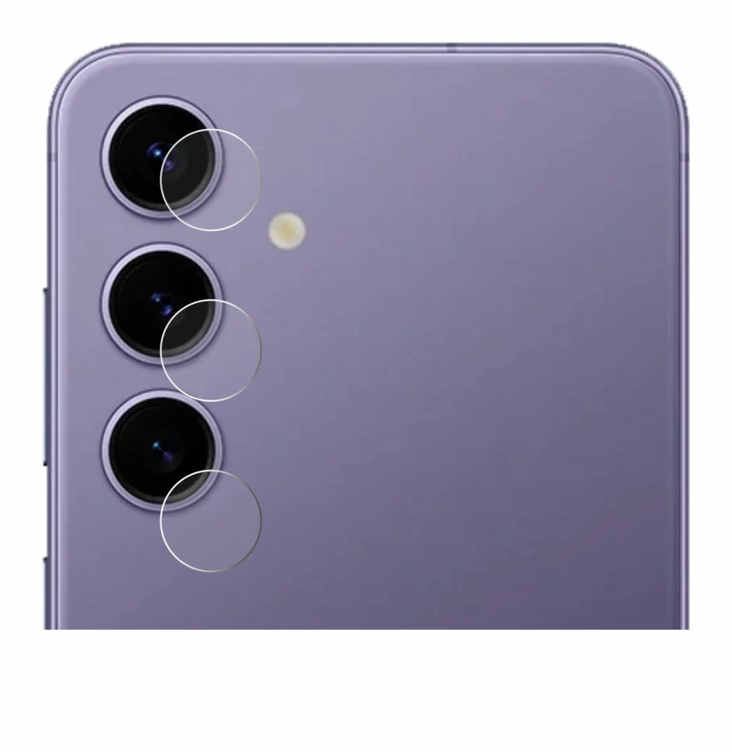 Image de l'appareil Samsung Galaxy S24 (Caméra UNIQUEMENT) avec une grande variété de protections d'écran.