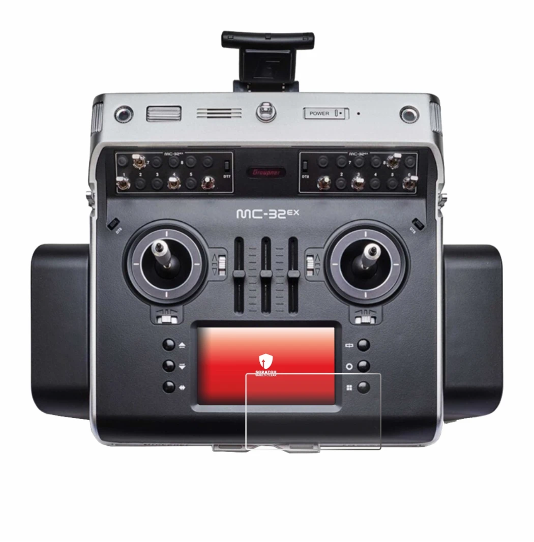 Image de l'appareil Graupner MC-32ex avec une grande variété de protections d'écran.