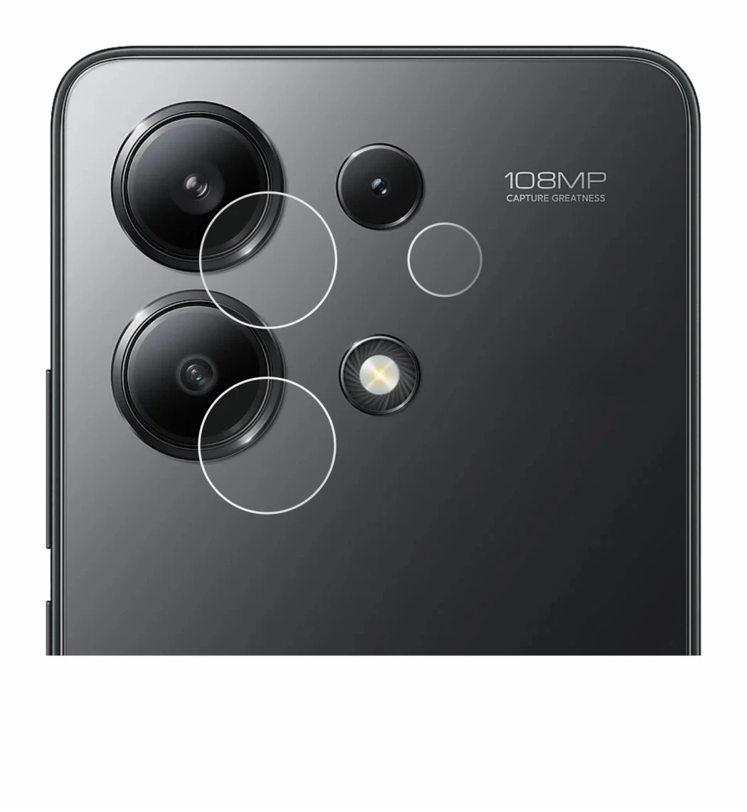 Image de l'appareil Xiaomi Redmi Note 13 (Caméra UNIQUEMENT) avec une grande variété de protections d'écran.