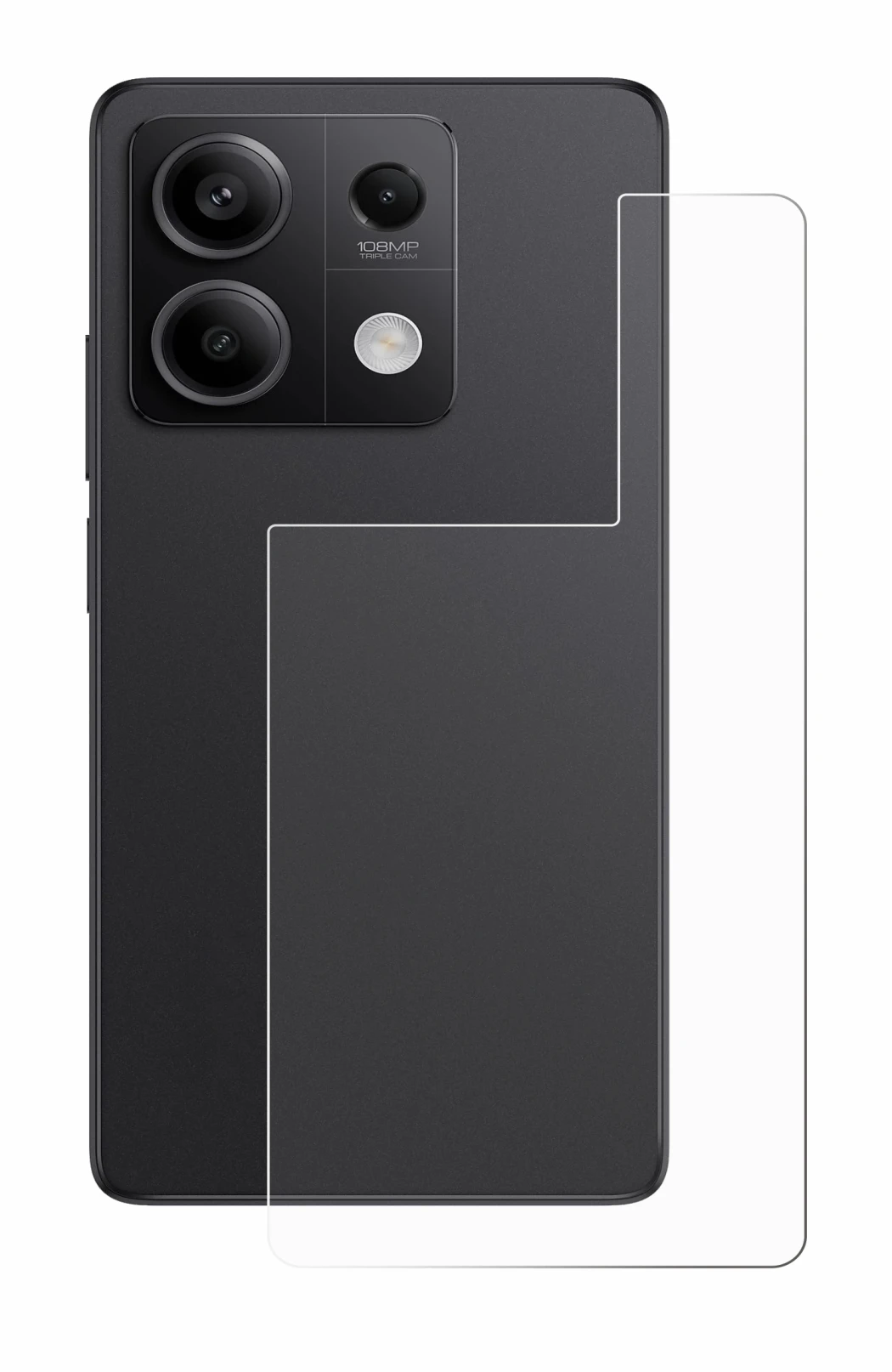 Image de l'appareil Xiaomi Redmi Note 13 Pro 5G (Arrière) avec une grande variété de protections d'écran.