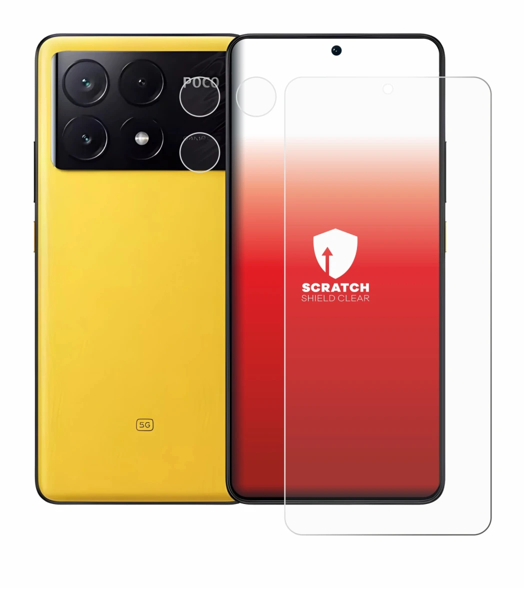 Image de l'appareil Xiaomi Poco X6 Pro (Avant+Caméra) avec une grande variété de protections d'écran.