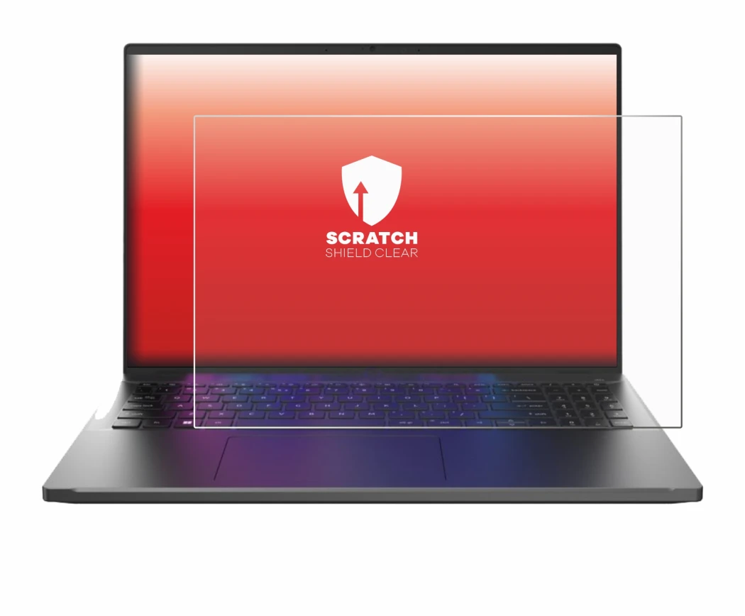 Image de l'appareil Acer Swift Go 16 avec une grande variété de protections d'écran.