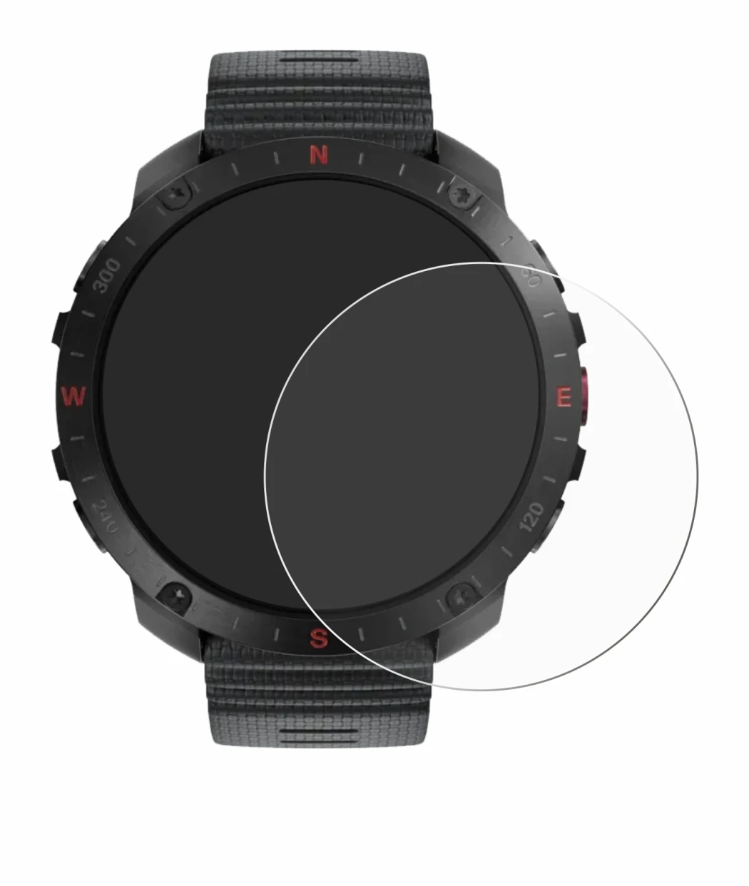 Image de l'appareil Polar Grit X2 Pro avec une grande variété de protections d'écran.