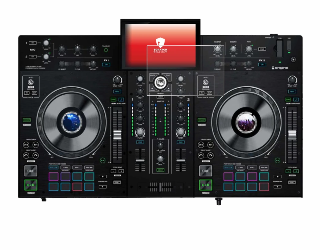 Image de l'appareil Denon DJ Prime 2 avec une grande variété de protections d'écran.
