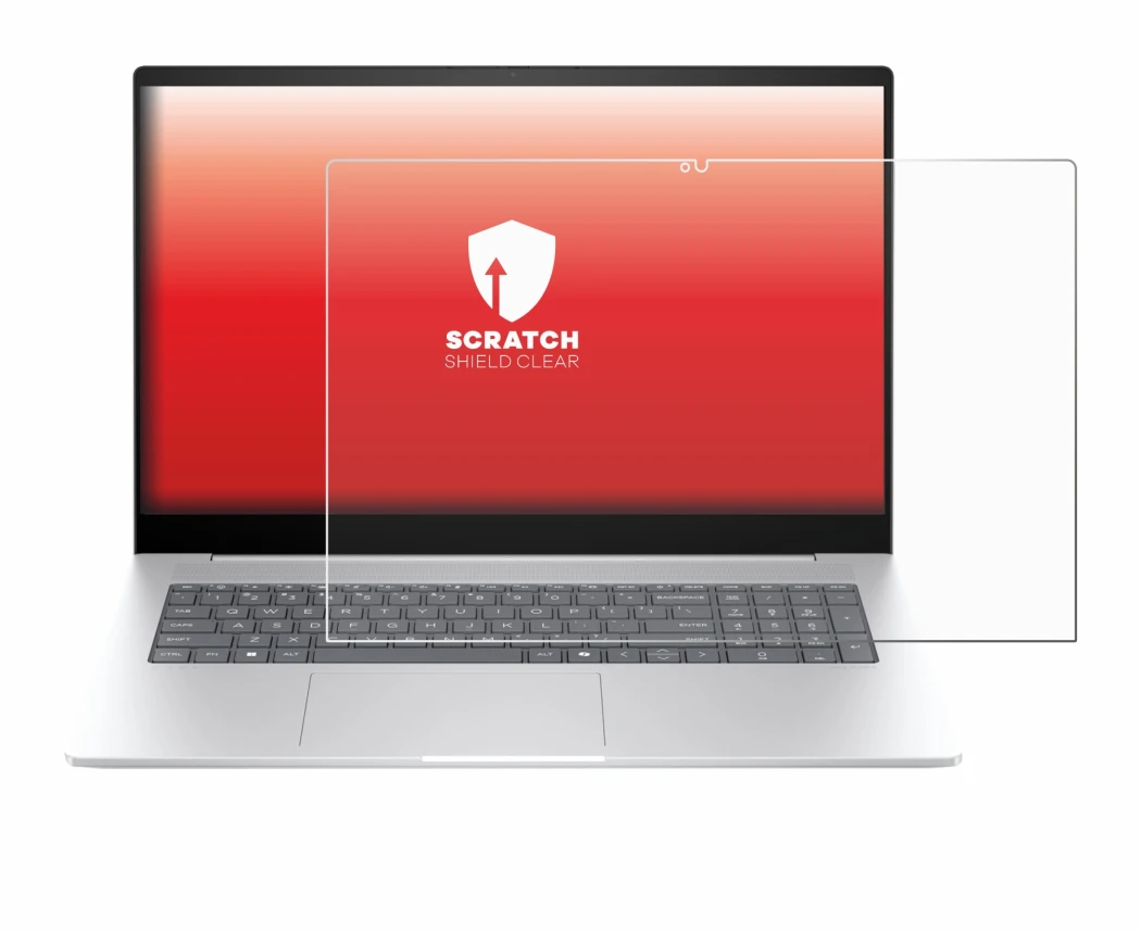 Image de l'appareil HP Envy 17 2024 avec une grande variété de protections d'écran.