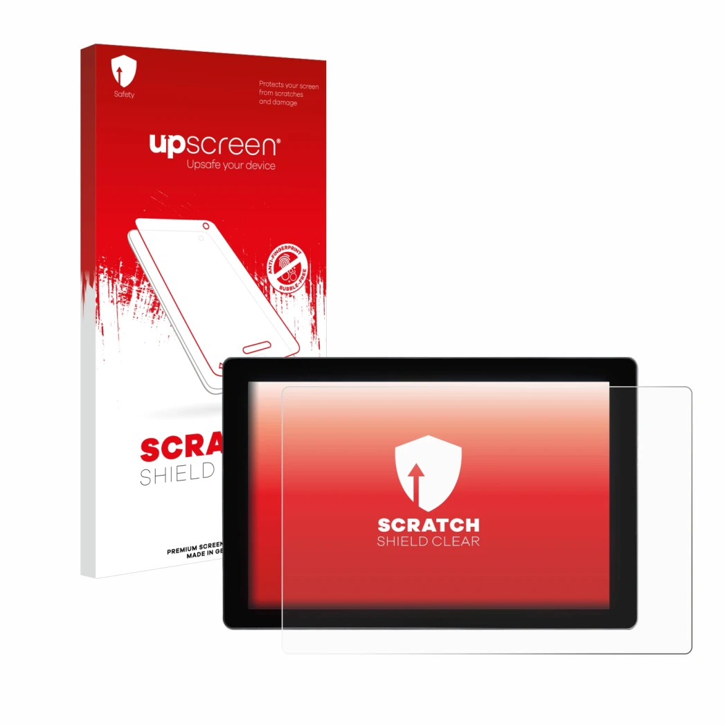 Face avant d’un emballage produit avec le logo de la marque upscreen. À côté, l’appareil SmallHD Indie 7 est représenté avec l