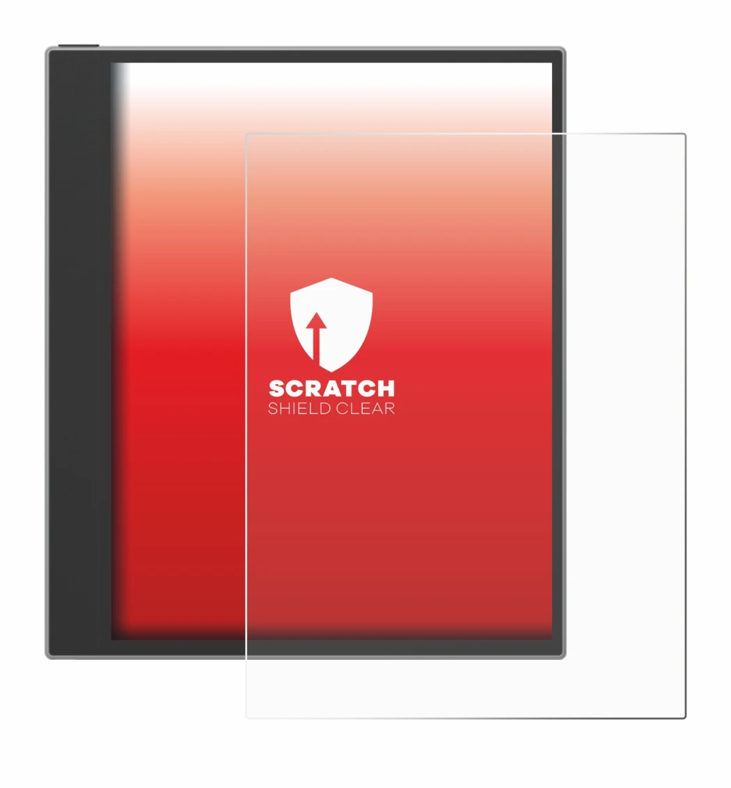 Image de l'appareil PocketBook InkPad Eo (2024) avec une grande variété de protections d'écran.