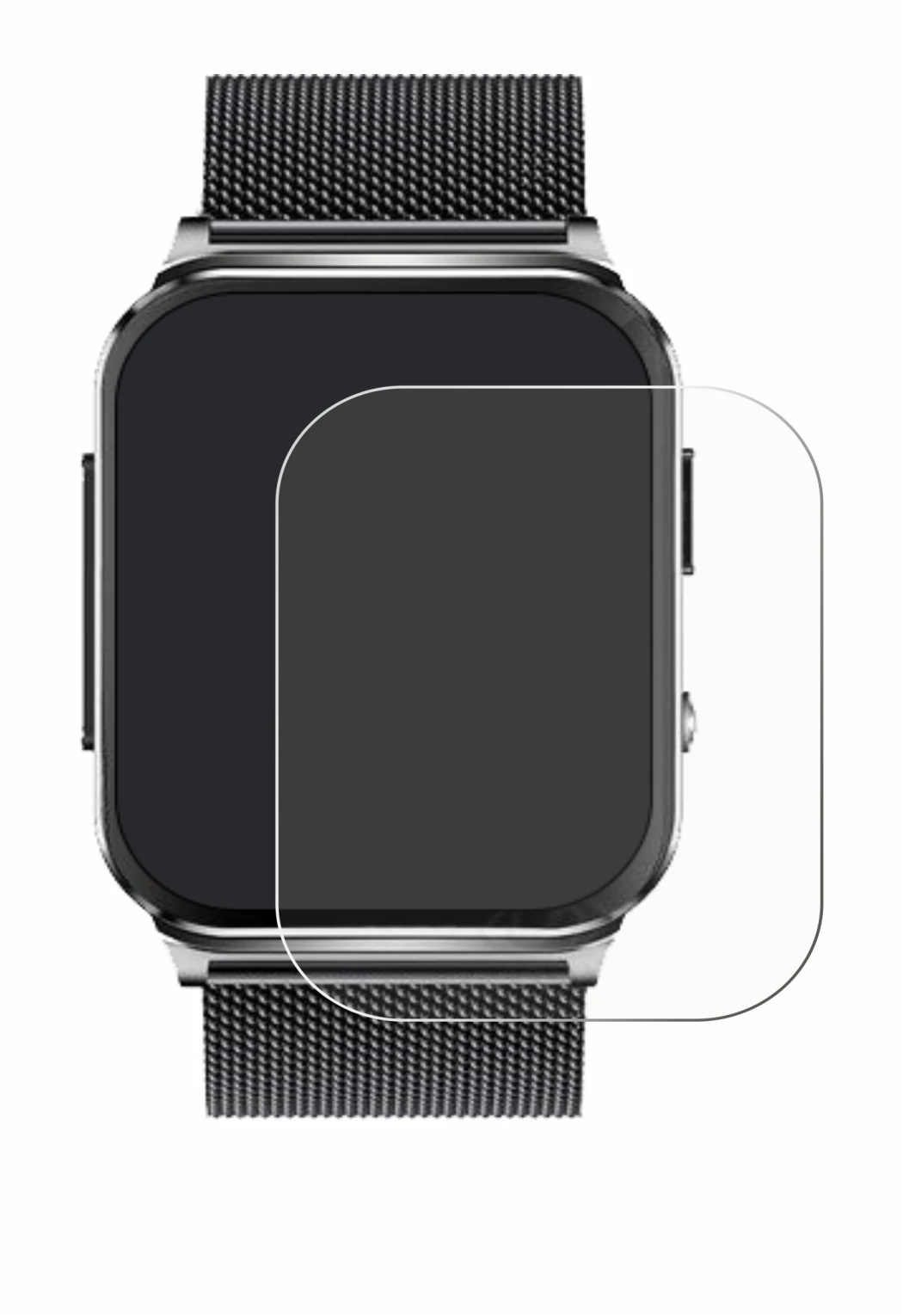 Image de l'appareil Kardena Care Pro 2 (rectangulaire) avec une grande variété de protections d'écran.
