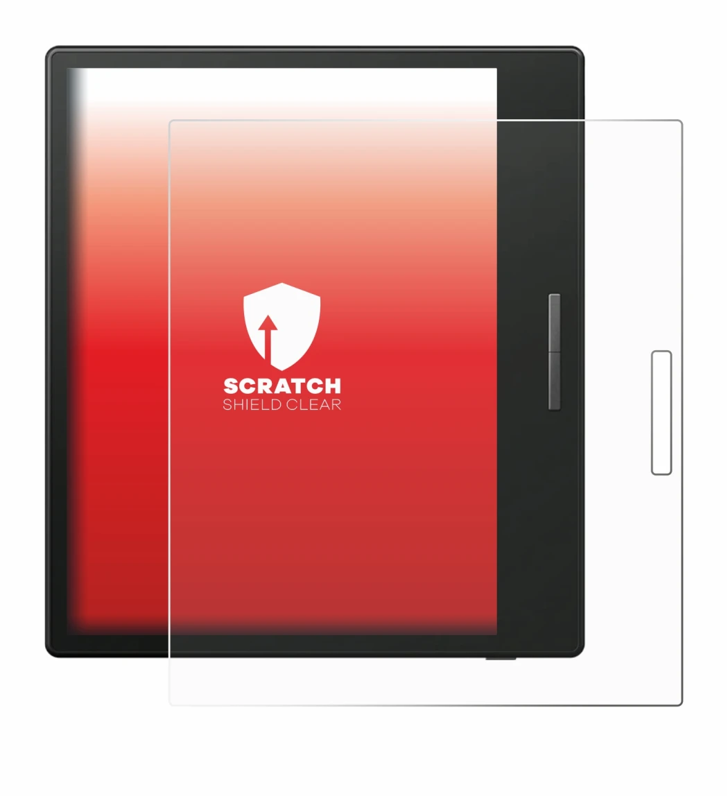 Image de l'appareil Boox Go Color 7 avec une grande variété de protections d'écran.