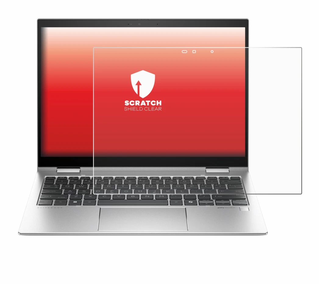 Image de l'appareil HP Elite x360 830 G11 2-in-1 avec une grande variété de protections d'écran.