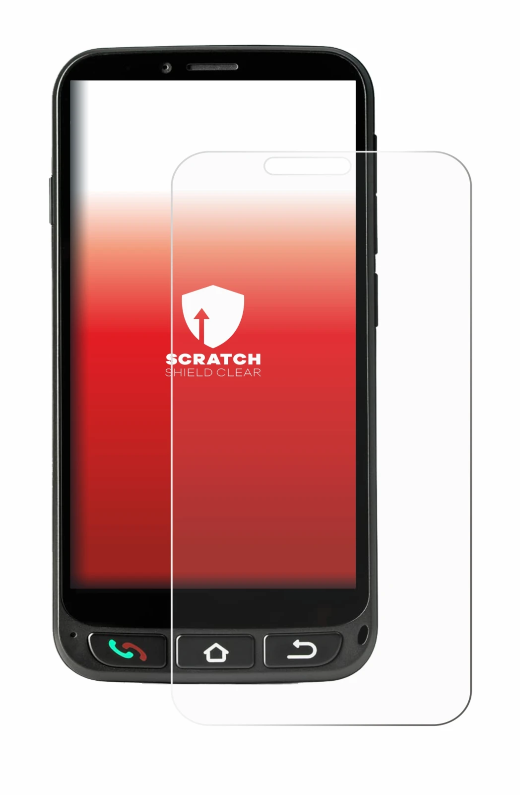Image de l'appareil SPC Zeus 4G Pro avec une grande variété de protections d'écran.