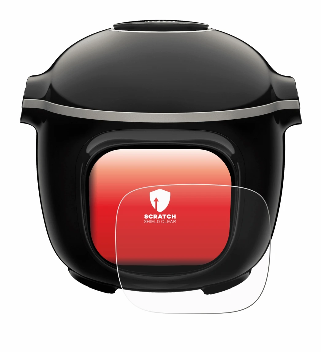 Image de l'appareil Moulinex Cookeo Touch avec une grande variété de protections d'écran.