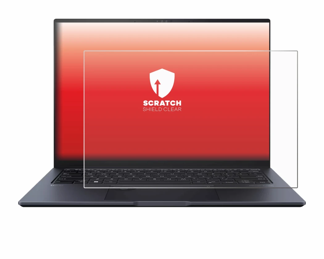 Image de l'appareil ASUS ZenBook Pro 14 UX6404V avec une grande variété de protections d'écran.