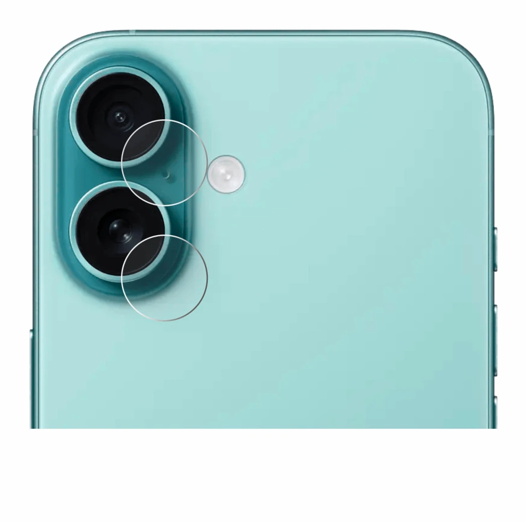 Image de l'appareil Apple iPhone 16 Plus (Caméra UNIQUEMENT) avec une grande variété de protections d'écran.