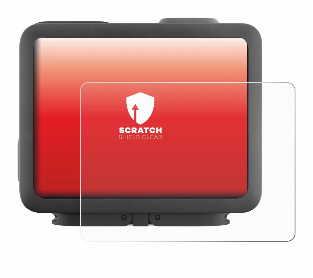 Image de l'appareil GoPro Hero 4k avec une grande variété de protections d'écran.