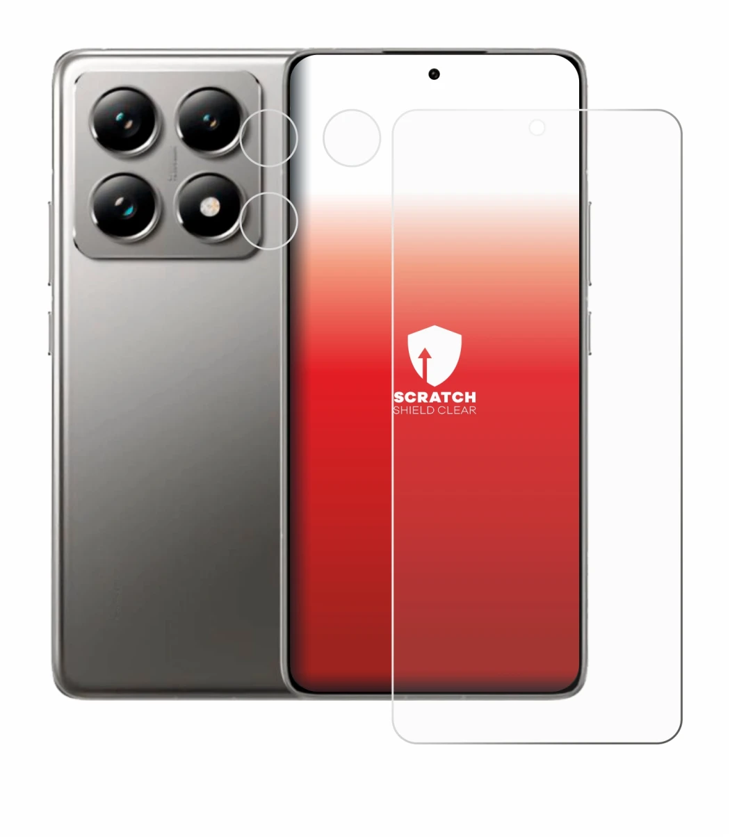 Image de l'appareil Xiaomi 14T Pro (Avant+Caméra) avec une grande variété de protections d'écran.