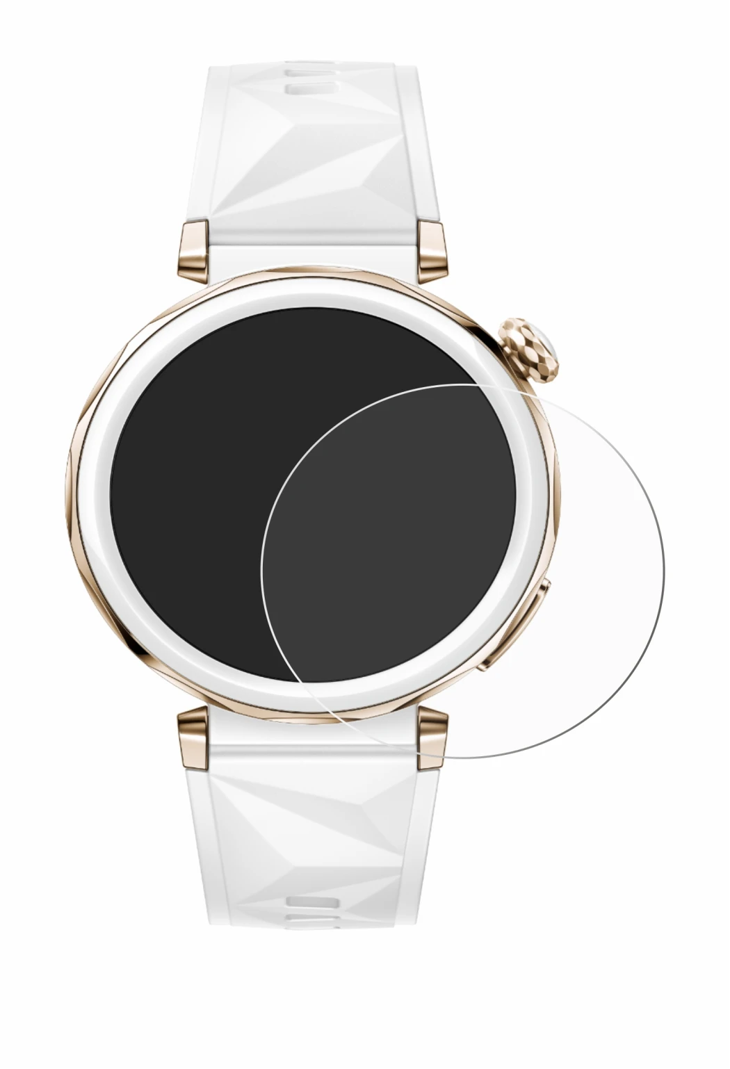 Image de l'appareil Huawei Watch GT 5 Pro (42 mm) avec une grande variété de protections d'écran.