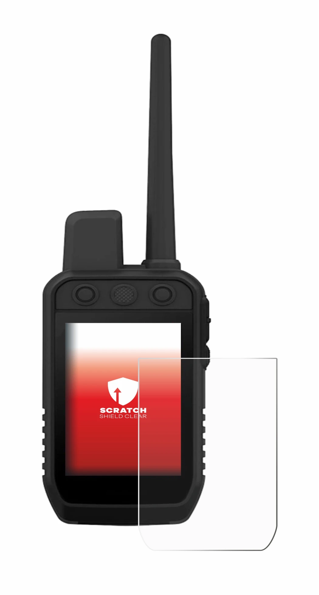 Image de l'appareil Garmin Alpha 300 K avec une grande variété de protections d'écran.