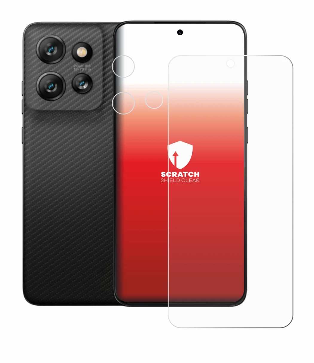 Image de l'appareil Motorola ThinkPhone 25 (Avant+Caméra) avec une grande variété de protections d'écran.