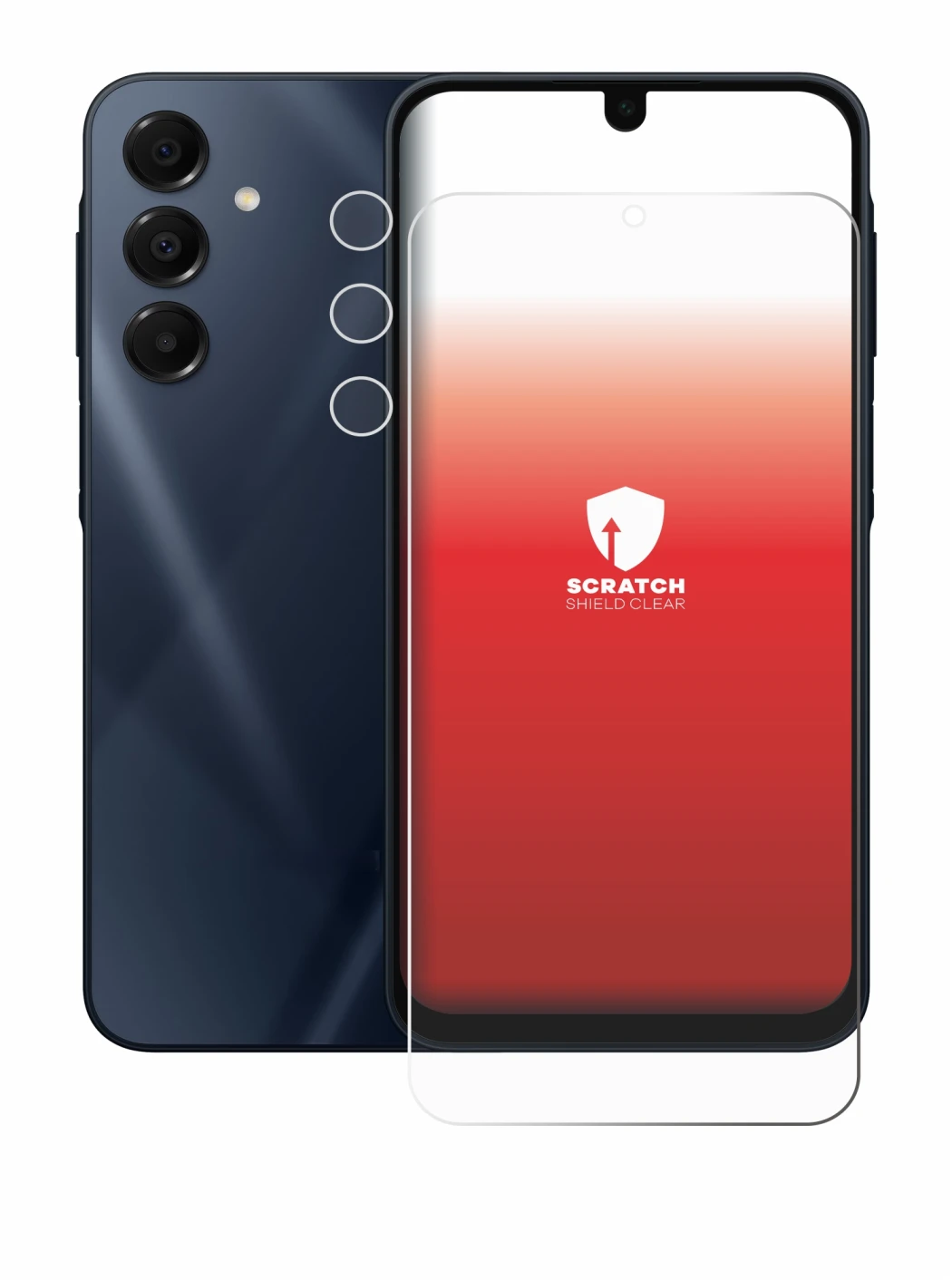 Image de l'appareil Samsung Galaxy A16 5G (Avant+Caméra) avec une grande variété de protections d'écran.