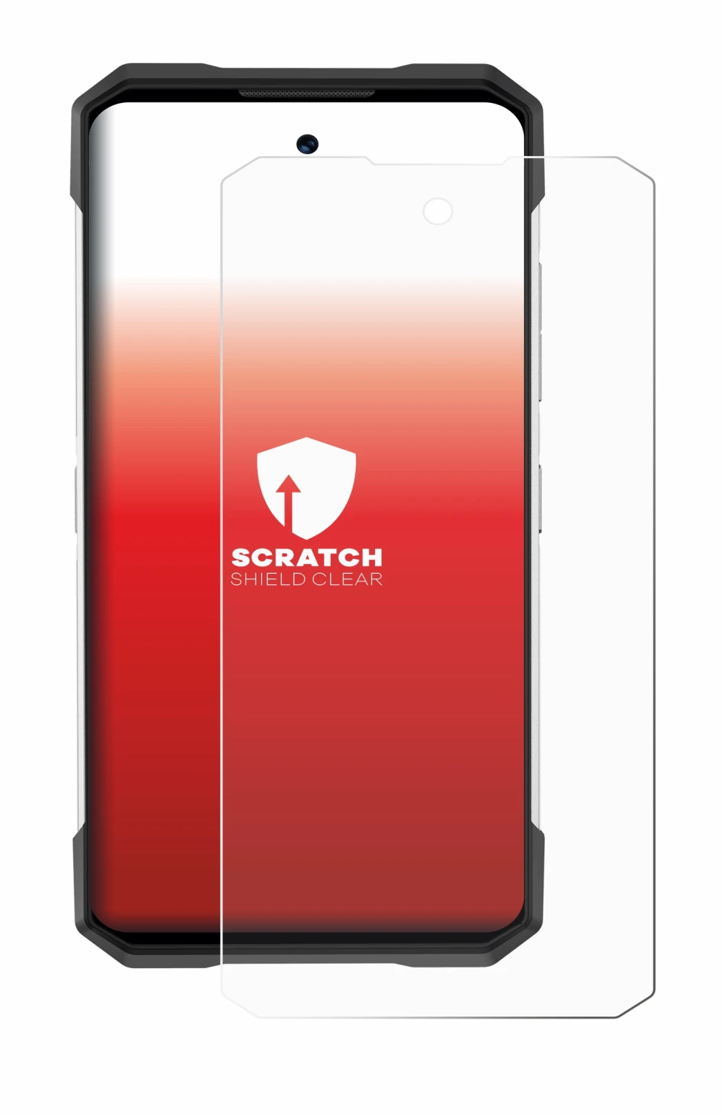 Image de l'appareil Doogee S200 avec une grande variété de protections d'écran.