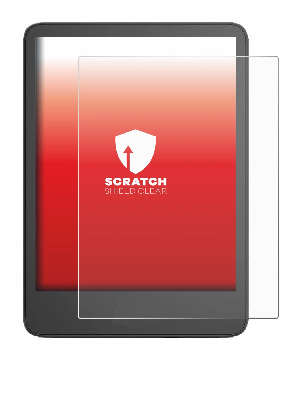 Image de l'appareil Amazon Kindle 2024 avec une grande variété de protections d'écran.