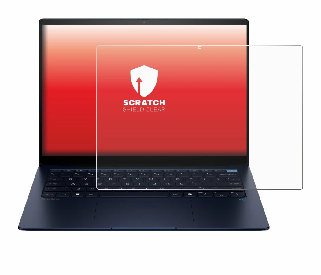 Image de l'appareil HP EliteBook Ultra 14 G1q avec une grande variété de protections d'écran.