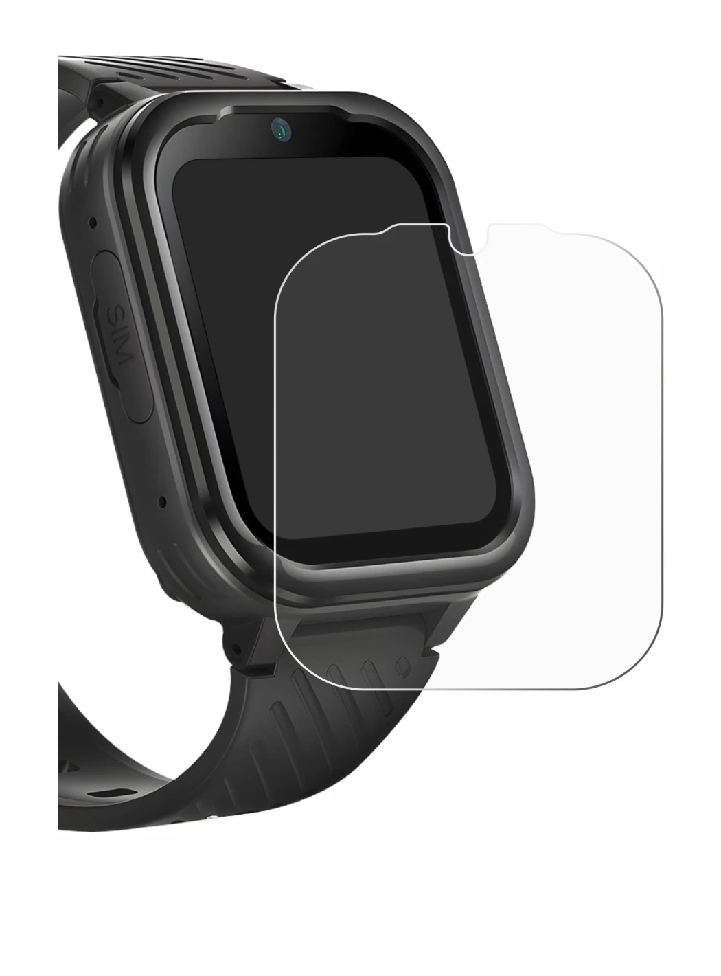 Image de l'appareil RAYOFI Kids Smartwatch avec une grande variété de protections d'écran.