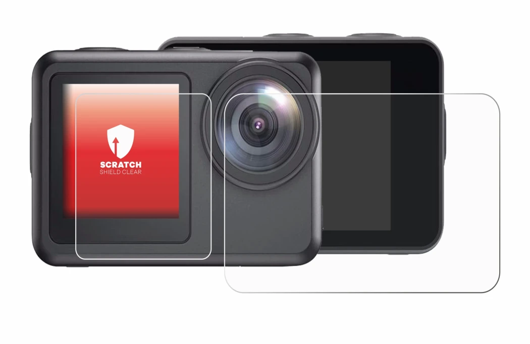 Image de l'appareil Akaso Brave 7 LE avec une grande variété de protections d'écran.