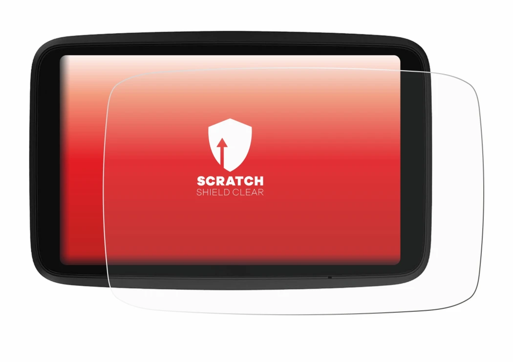 Image de l'appareil TomTom GO Advanced avec une grande variété de protections d'écran.