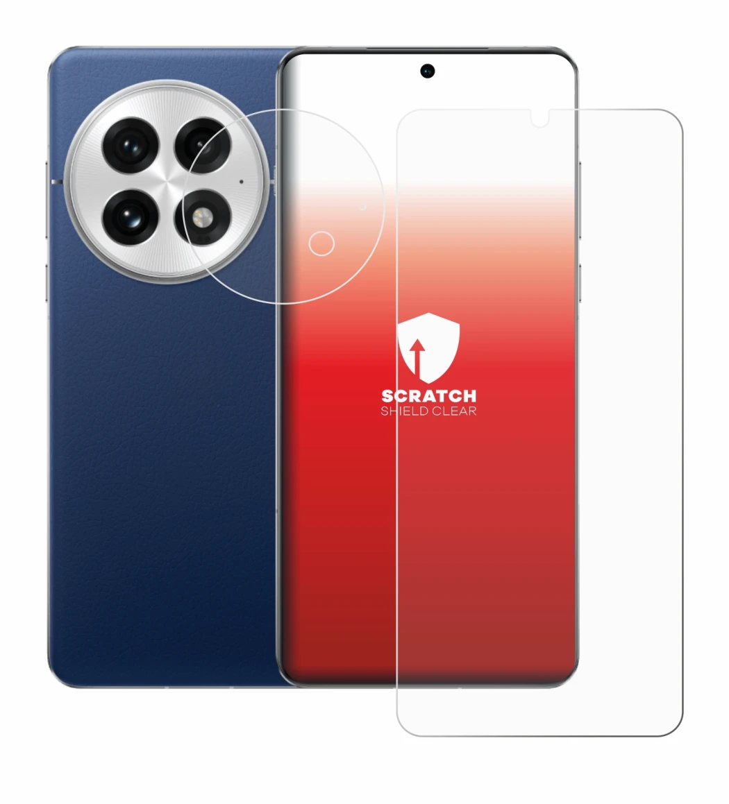 Image de l'appareil OnePlus 13 (Avant+Caméra) avec une grande variété de protections d'écran.