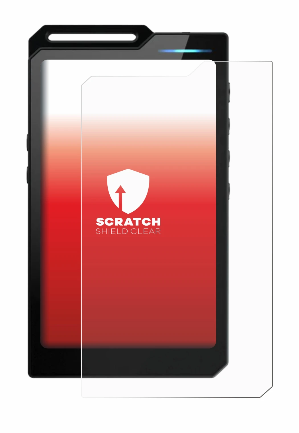 Image de l'appareil Hiby R4 avec une grande variété de protections d'écran.