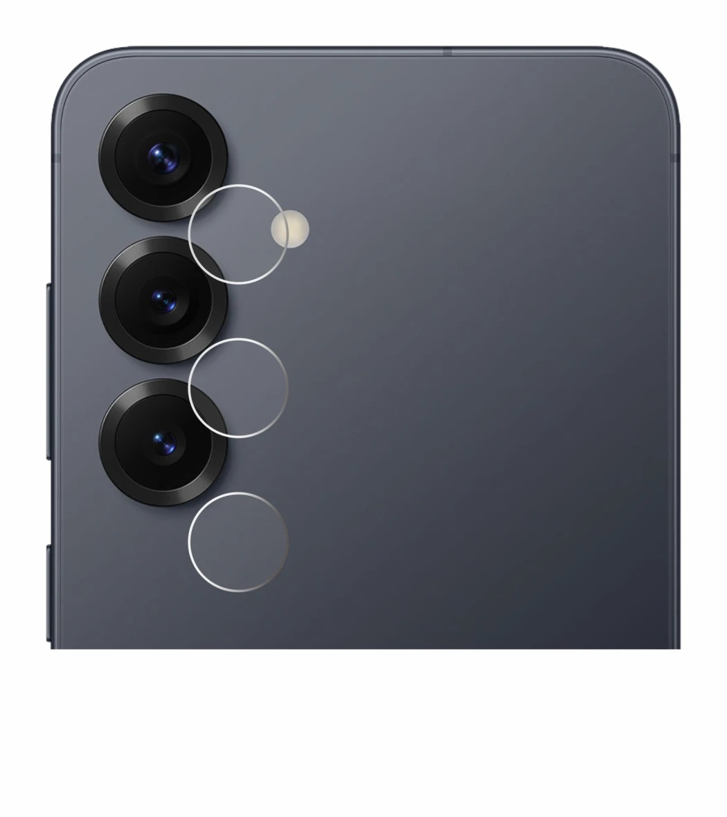 Image de l'appareil Samsung Galaxy S25 Enterprise Edition (Caméra UNIQUEMENT) avec une grande variété de protections d'écran.
