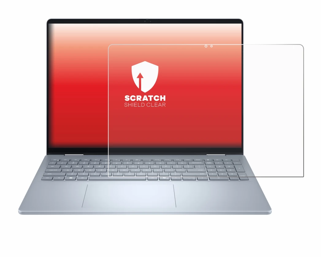 Image de l'appareil Dell 16 Plus-2-in-1 avec une grande variété de protections d'écran.