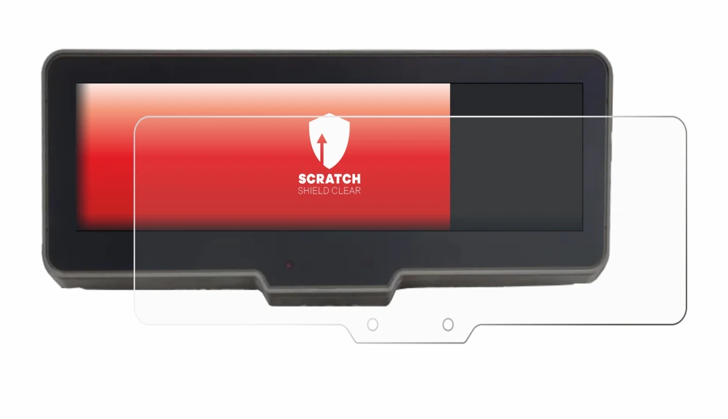 Image de l'appareil KTM 990 Duke R 2025 avec une grande variété de protections d'écran.