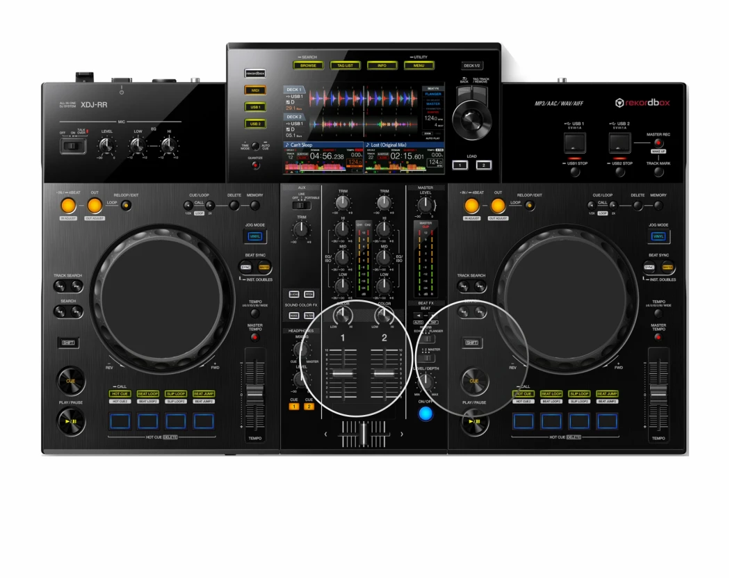 Image de l'appareil Pioneer XDJ -RR (Jog) avec une grande variété de protections d'écran.