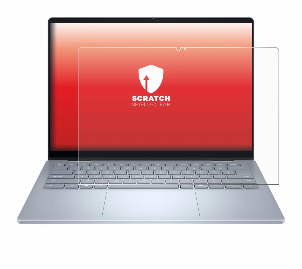 Image de l'appareil Dell 14 Plus 2-in-1 avec une grande variété de protections d'écran.