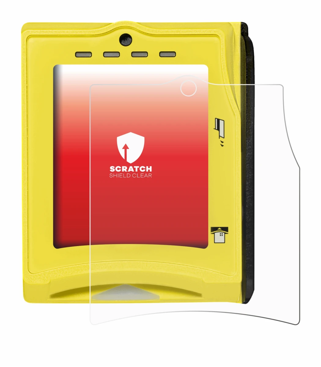 Image de l'appareil Nayax VPOS TOUCH avec une grande variété de protections d'écran.