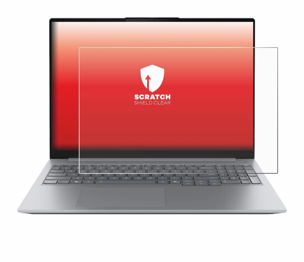 Image de l'appareil Lenovo ThinkBook 16 Gen 8 avec une grande variété de protections d'écran.