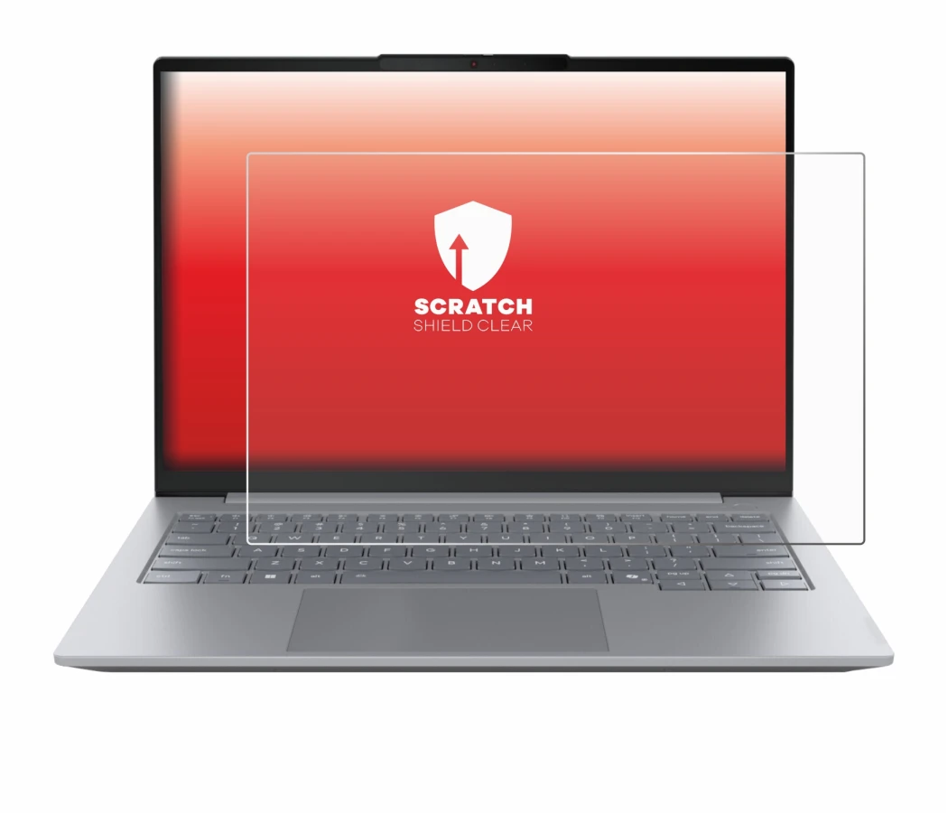 Image de l'appareil Lenovo ThinkBook 14 Gen 8 avec une grande variété de protections d'écran.