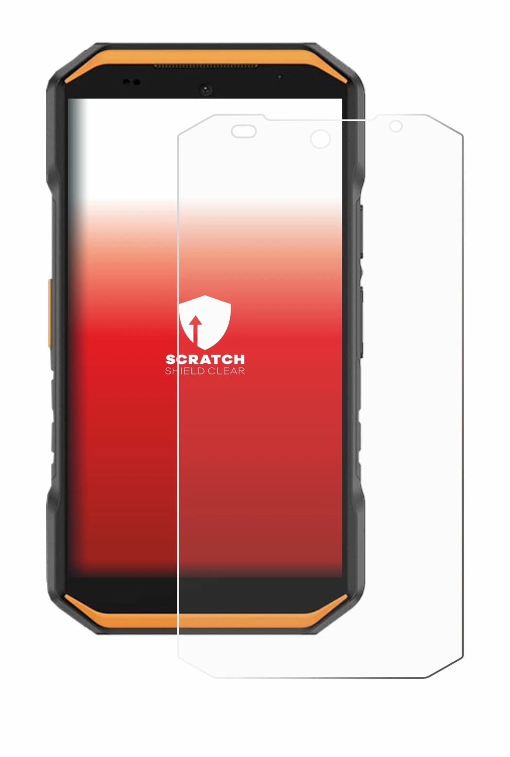 Image de l'appareil Ulefone Armor X32 avec une grande variété de protections d'écran.