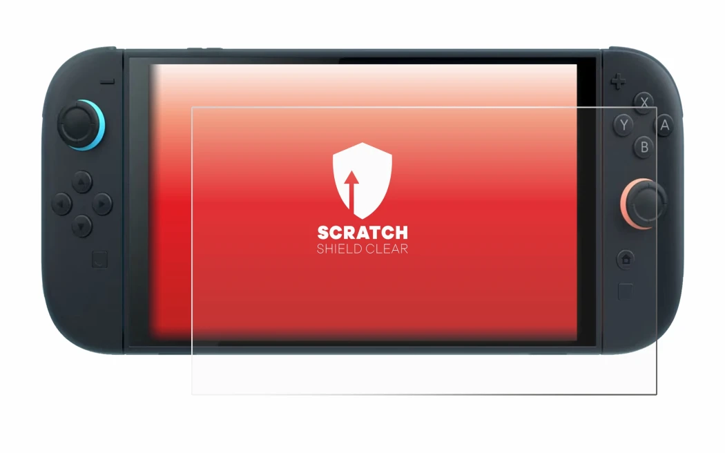 Image de l'appareil Nintendo Switch 2 avec une grande variété de protections d'écran.