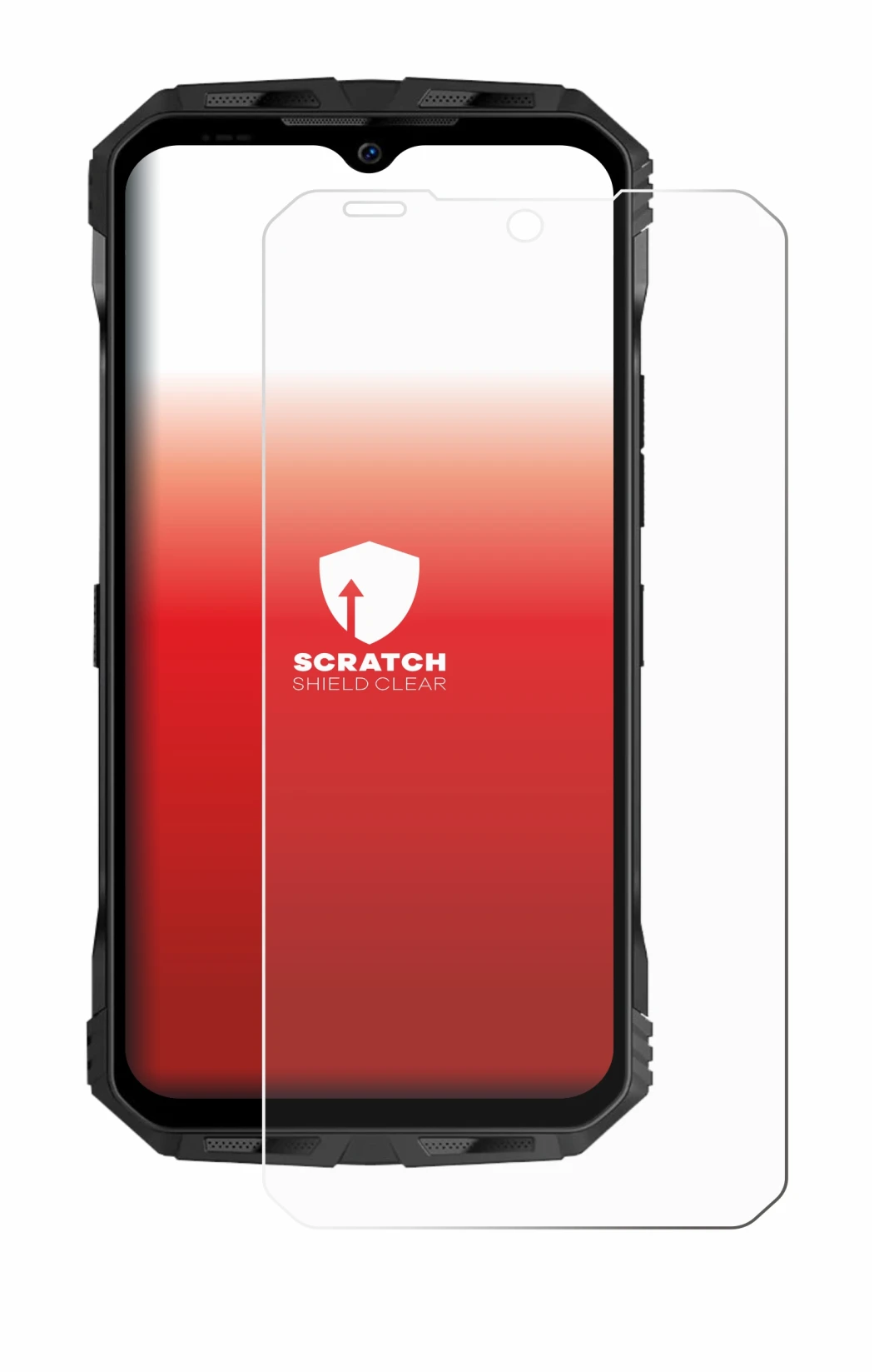 Image de l'appareil Doogee V Max S avec une grande variété de protections d'écran.