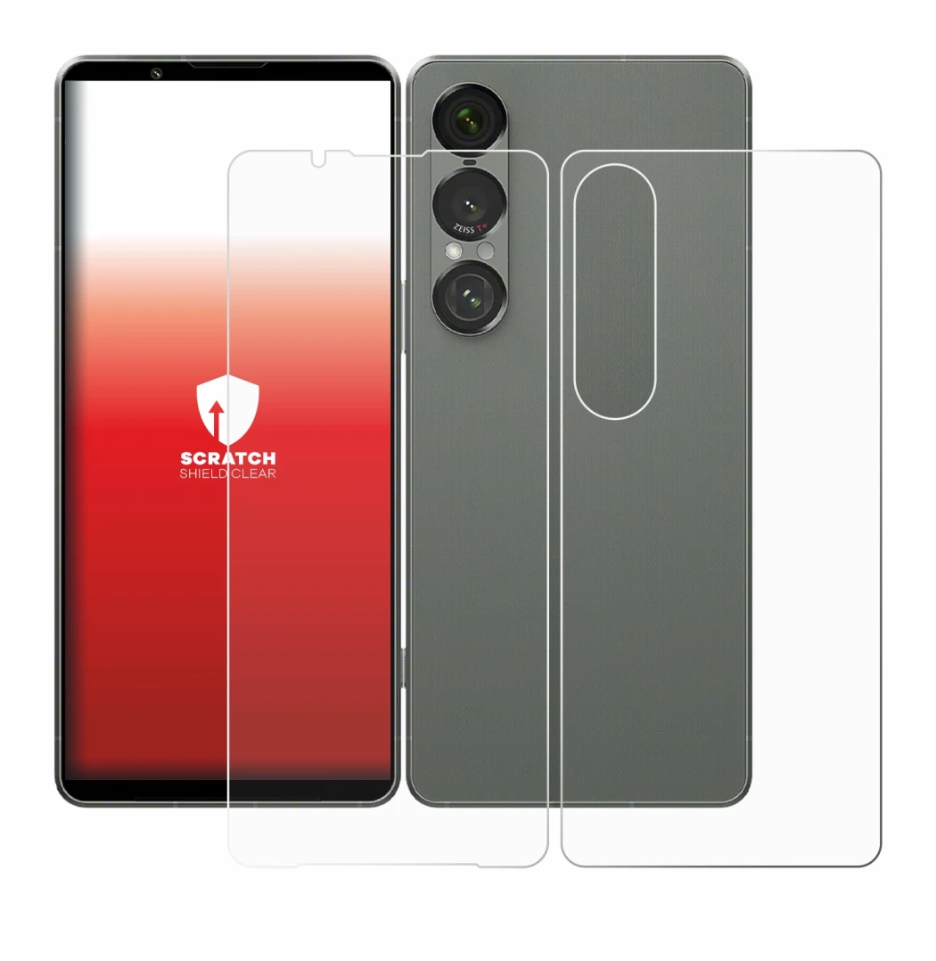 Image de l'appareil Sony Xperia 1 VII (Avant+Arrière) avec une grande variété de protections d'écran.