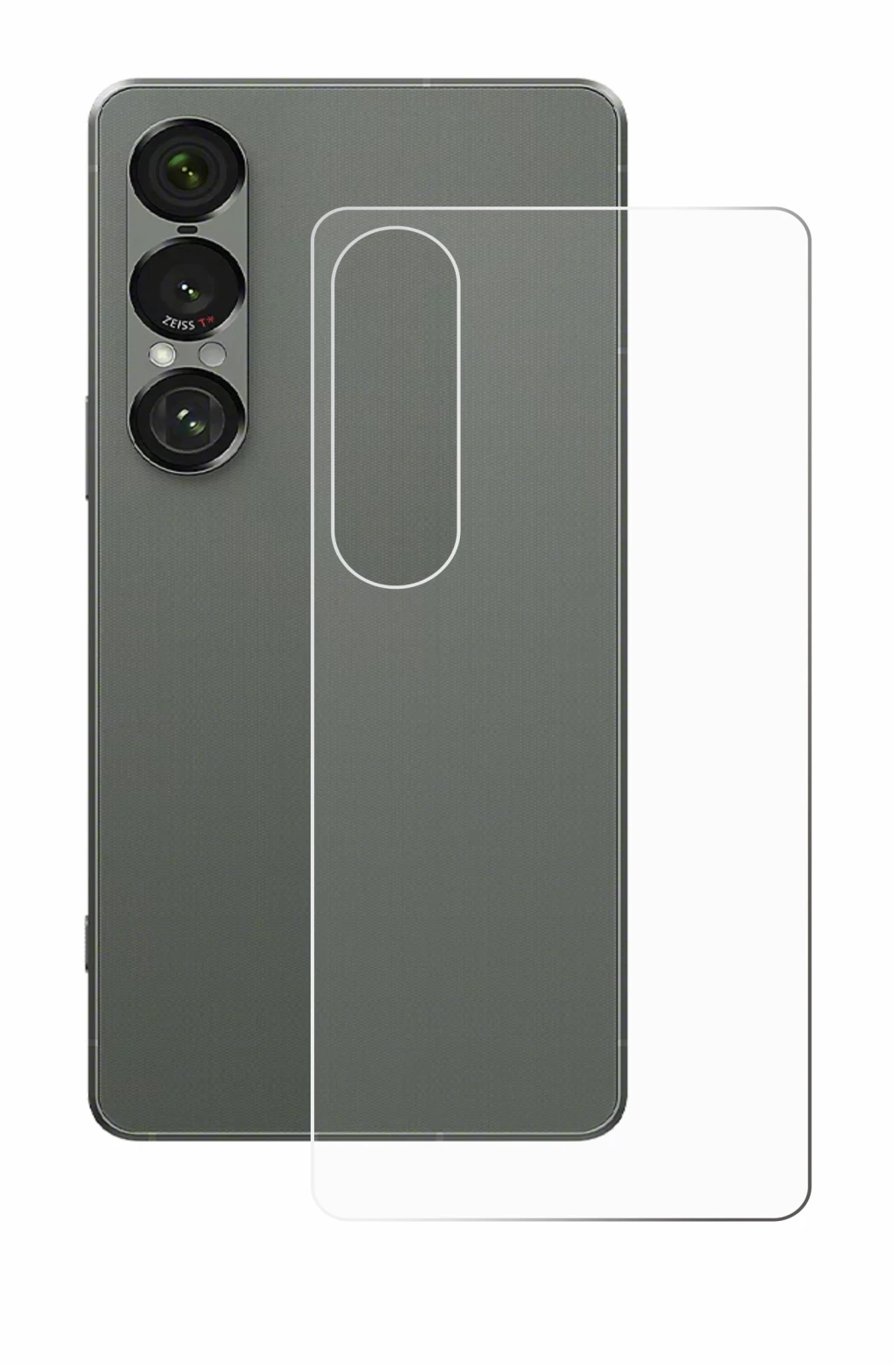 Image de l'appareil Sony Xperia 1 VII (Arrière) avec une grande variété de protections d'écran.