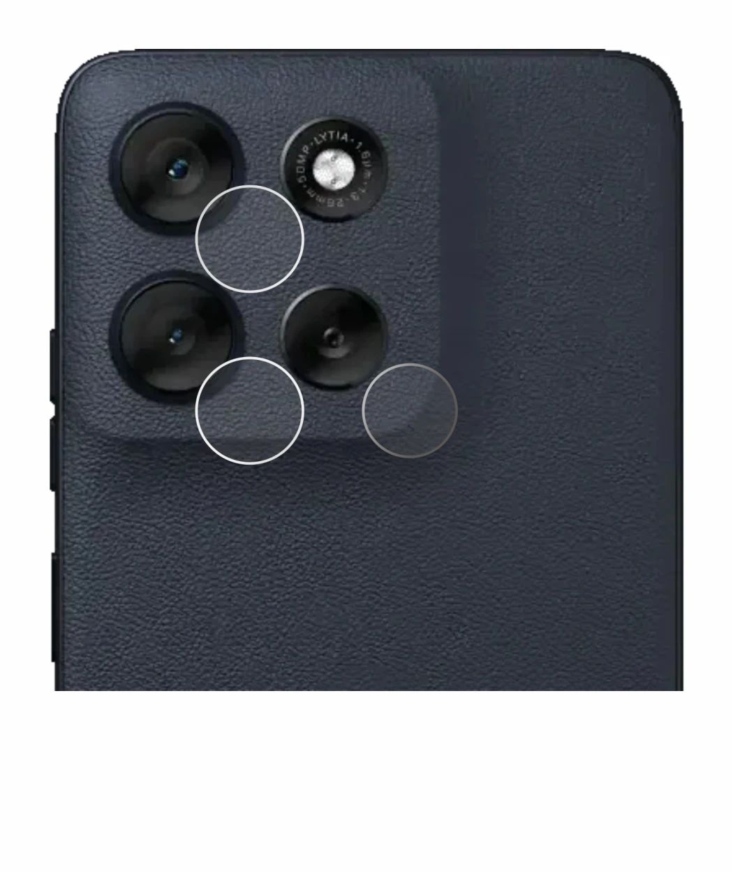 Image de l'appareil Motorola Moto G56 (Caméra UNIQUEMENT) avec une grande variété de protections d'écran.