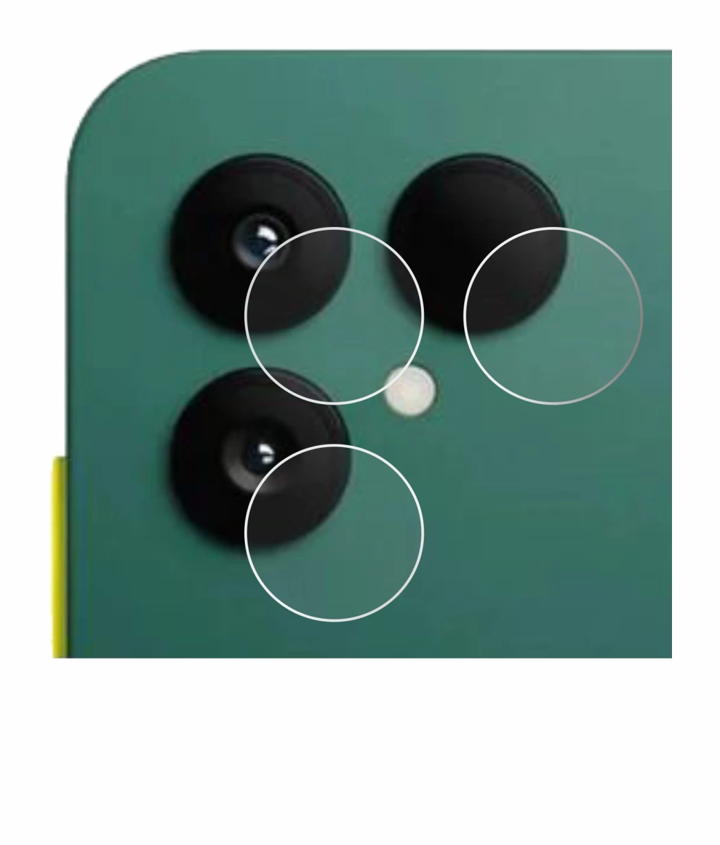 Image de l'appareil Fairphone 6 (Caméra UNIQUEMENT) avec une grande variété de protections d'écran.